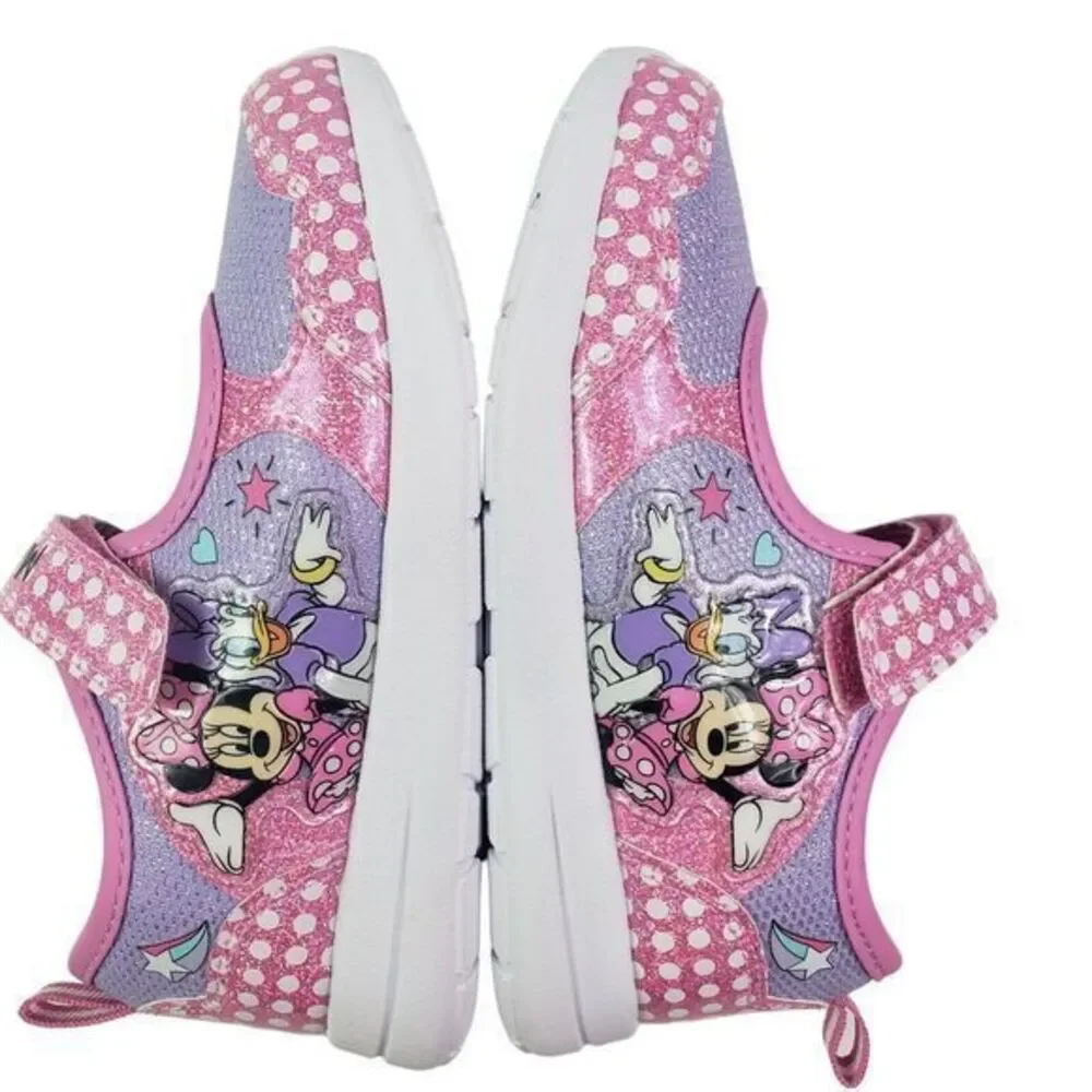 Disney Minnie Shoes for Girls - Pink Mary Jane LED Light Up Shoes Size 11 (19cm)